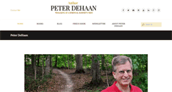 Desktop Screenshot of peterdehaan.com